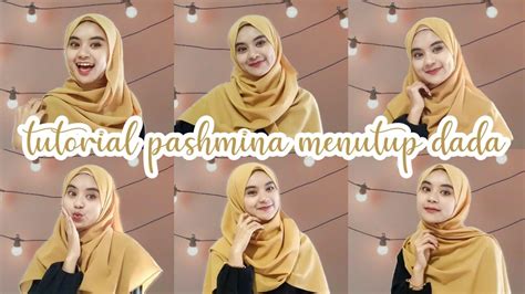 Tutorial Pashmina Simple Menutup Dada Satu Trik