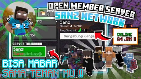 OPEN MEMBER SERVER MCPE TERBARU ON 24 JAM SURVIVAL VERSI 1 20 1 20