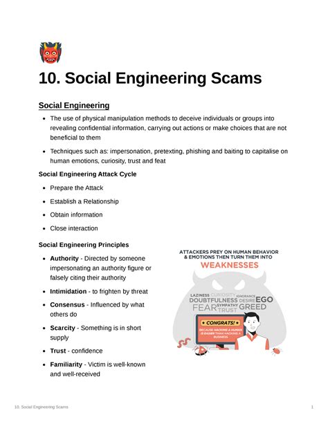 10 Social Engineering Scams Social Engineering Scams Social