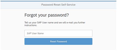 Self Service Sap Password Reset How To Easily Change Password On Sap