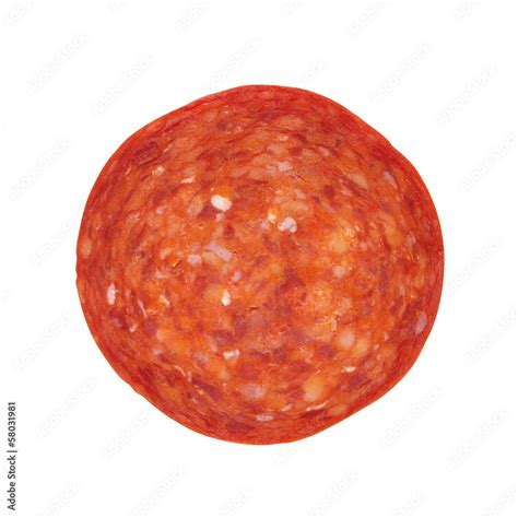 Pepperoni slice Stock Photo | Adobe Stock