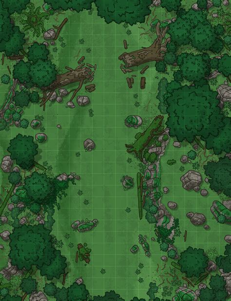 Oc Free Map Pack Woodland Encounter X Battle Map R Dnd