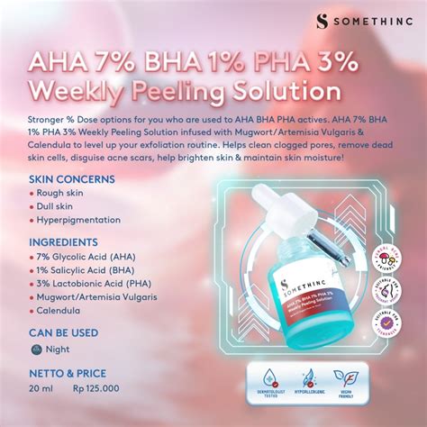 Buy SOMETHINC AHA 7 BHA 1 PHA 3 Weekly Peeling Solution Original