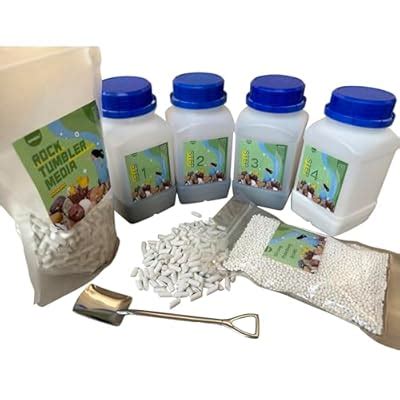 10 LBS Rock Tumbler Grit Set, Rock Tumbler Grit Refill Kit, Tumbling ...