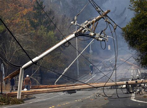 Downed Power Lines Ignited Fatal California Fires Report Says Nation