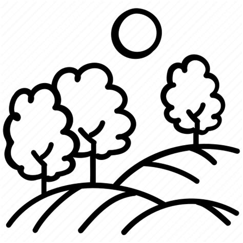 Forest Nature Scenery Landscape Meadows Icon Download On Iconfinder