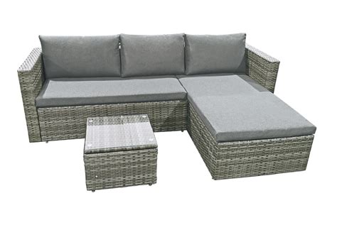 4 Seater Rattan Corner Sofa Set Deal Wowcher