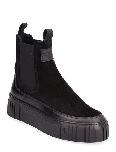 Gant Snowmont Chelsea Boot Black Svart Kr Boozt