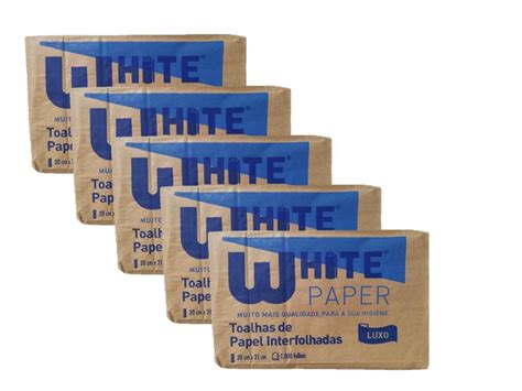 Papel Interfolhas Luxo White Paper Folhas Cm Cheiro De