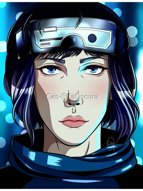 Motoko Sticker For Sale By Cris Elfaoscura Redbubble