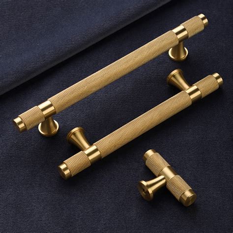 Goldenwarmuk Cabinet Handles Wardrobe Handle Gold Cupboard Pulls