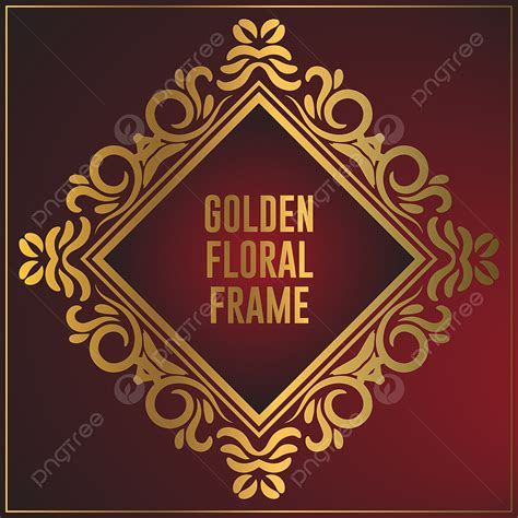 Ornament Luxury Frame Vector Hd PNG Images Luxury Golden Floral