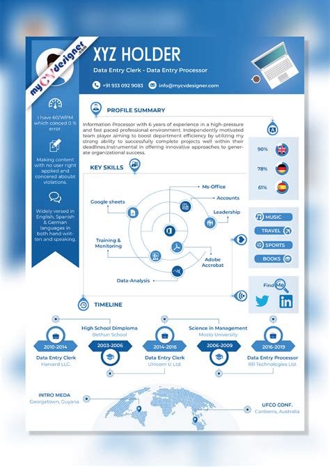 Graphic Designer Infographic Resume Examples 76 Info Ideas For Design