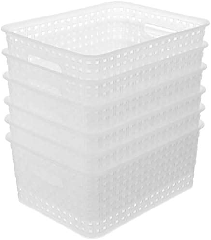 Amazon Nicunom 12 Pack Plastic Storage Baskets Small Pantry