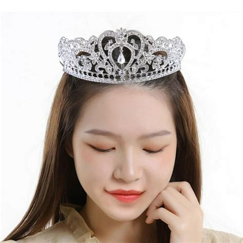 Tiara Crown Headpieces Para Mujeres Y Niñas Traje Enjoyado Tiaras