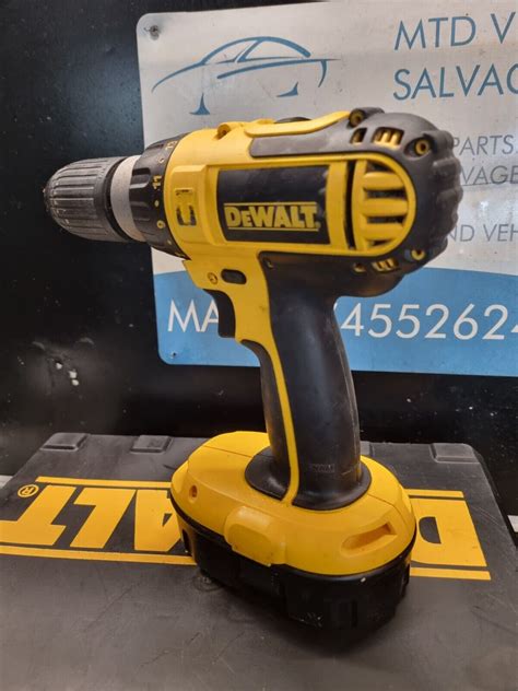 Dewalt Dc725 Cordless Drill2x Batteries Charger And Carry Case 18v Ebay