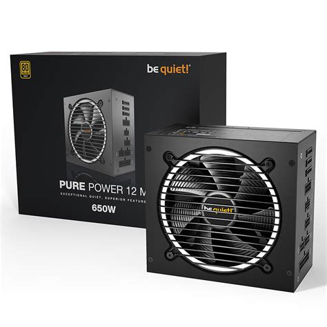 Be Quiet Pure Power 12 M 650W 80PLUS Gold Alimentation PC LDLC