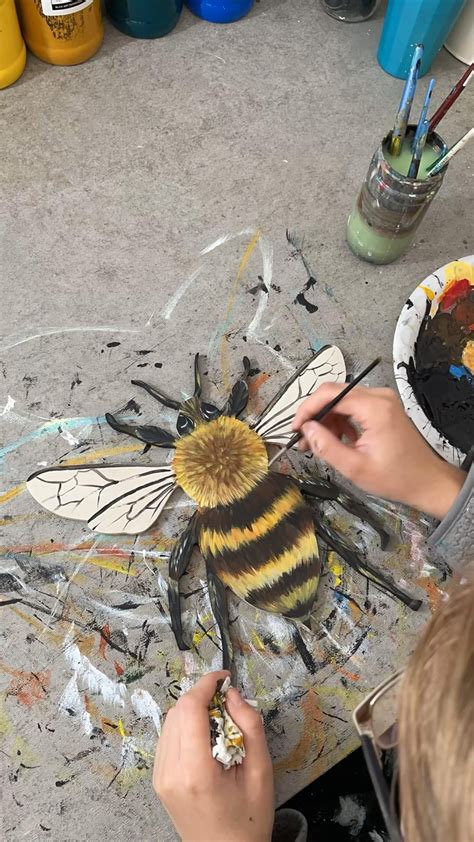 Hand Painted Bumble Bee Artofit