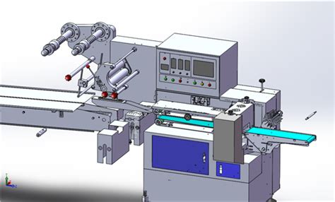 【鸿达】机械设备 枕式包装机3d模型下载三维模型solidworks模型 制造云 产品模型