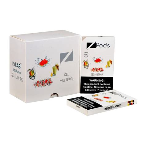 Ziip Iced Multipack 4 Pods Ziip Pods In Stock Compatible Juul Low