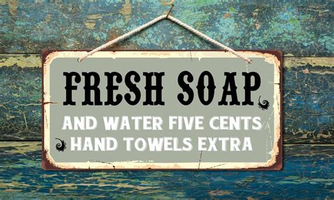 Hs Fresh Soap And Water Five Cents Hand Towels Extra X Heavy