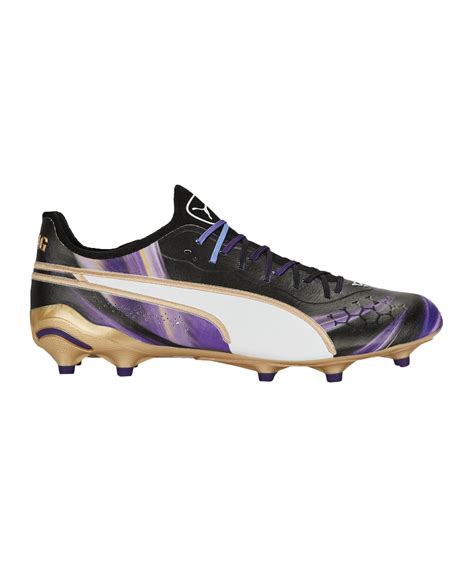 Puma King Ultimate Fg Ag Elements Schwarz Gold Lila F Fussballschuh