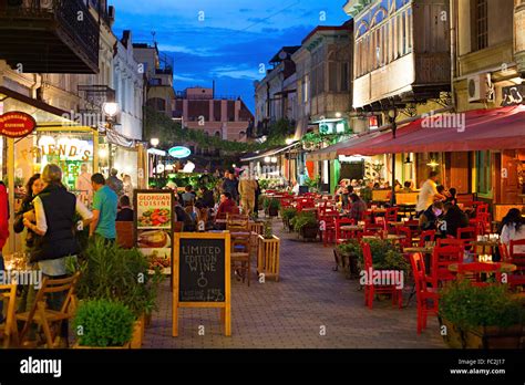 Tbilisi Old Town street Stock Photo - Alamy