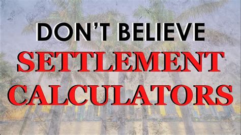 Personal Injury Settlement Calculator Why Settlement Calculators Are