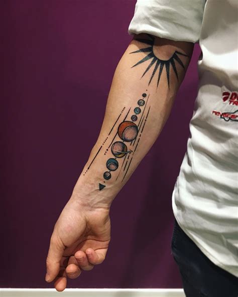 65 Facinating Solar System Tattoo Designs Their Origin And Symbolism