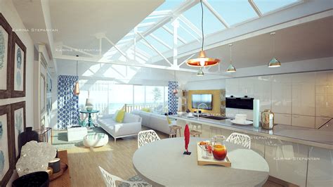 Ocean View "Loft Interior" on Behance