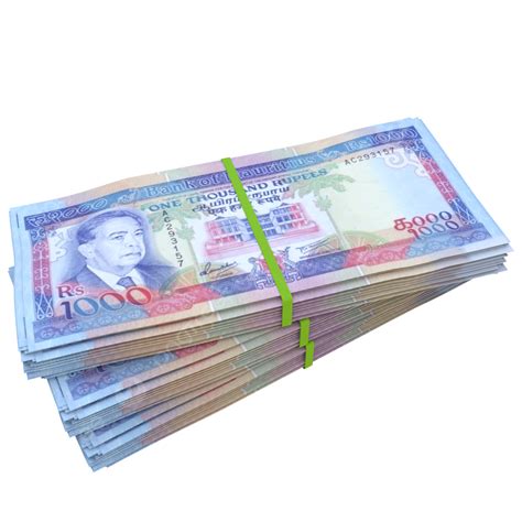 Tumpukan Tumpukan 1000 Rupee Mauritius Tumpukan Tumpukan Rupee