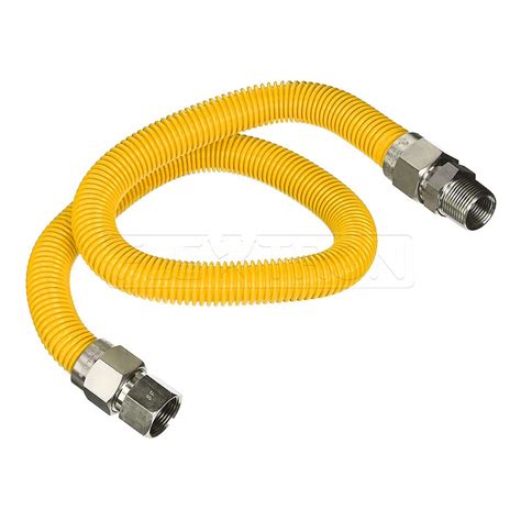 Flextron FTGC YC12 72M 72 Inch Flexible Epoxy Coated Gas Line Connector