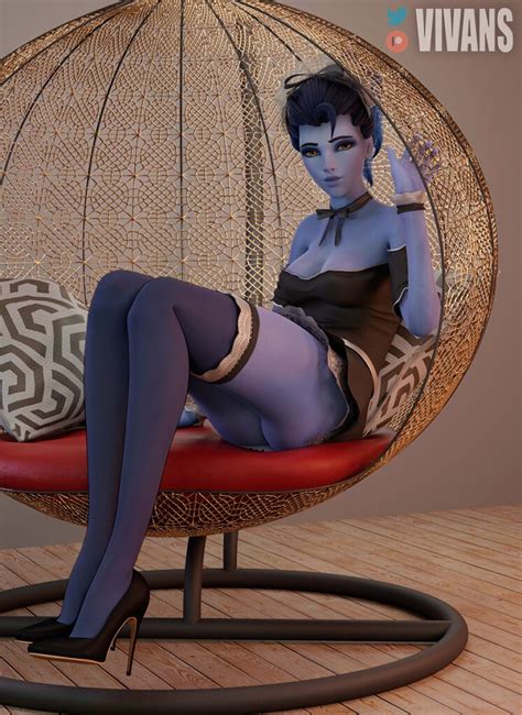 Overwatch Rule Female Widowmaker Wide Hips Legs Up Amelie Lacroix