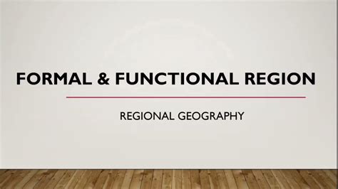 Formal And Functional Region Regional Geography Youtube