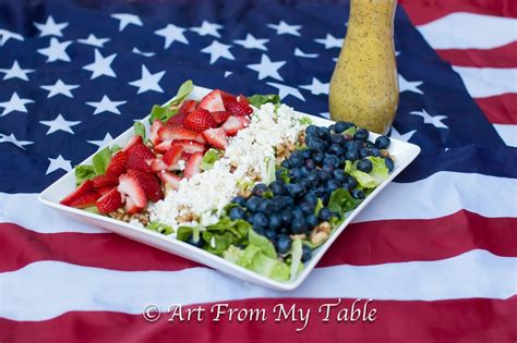 Art From My Table Red White And Blue Salad