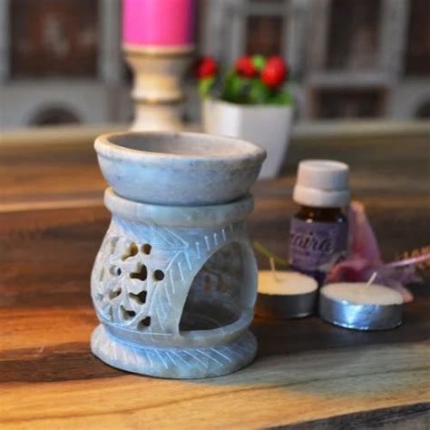 Marble Oil Burner Aroma Oil Diffuser Handmade By Indian Artisans