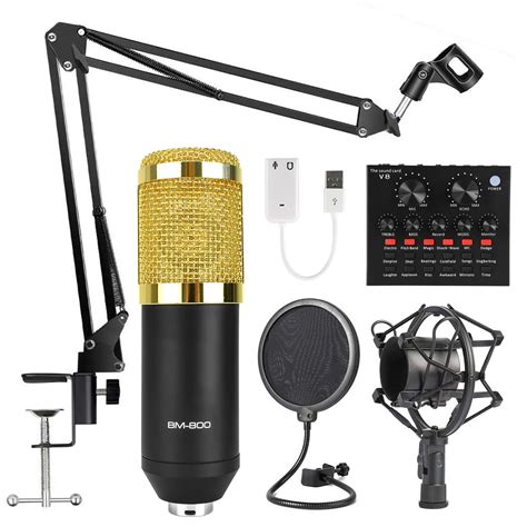 BM800 Karaoke Micrófono Estudio Condensador Mikrofon Mic Bm 800 Para