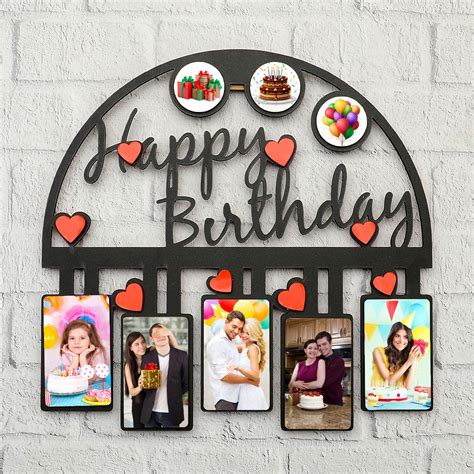 Happy Birthday Photo Frame Personalized Photo Frames