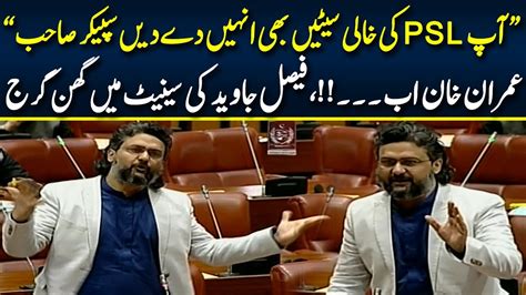 Senator Faisal Javed Got Angry During His Speech In Senate Neo News