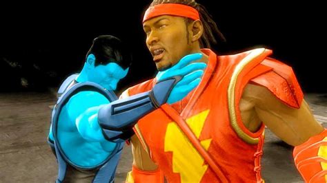 Mortal Kombat All Fatalities X Rays On Shazam Cyrax Costume Mod