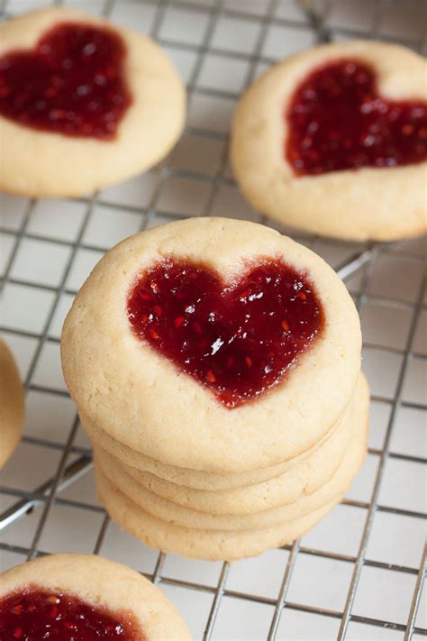 Heart Shaped Jam Thumbprint Cookies Artofit