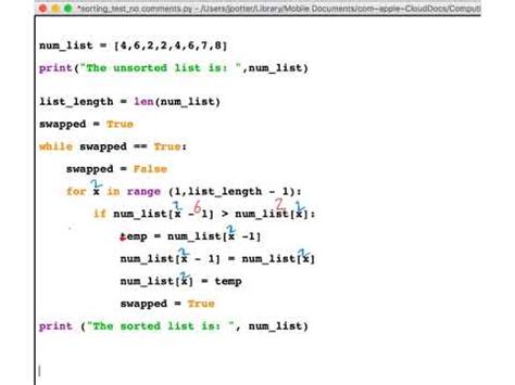 Bubble Sort Algorithm GCSE Computer Science YouTube