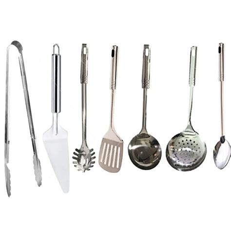 Combo Utensilios De Cocina Acero Inoxidable