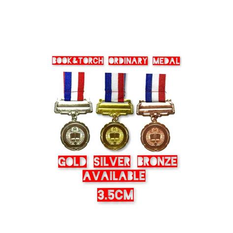 Medal Awards Pes Per Order Book Torch Medal Gold Cms With P V