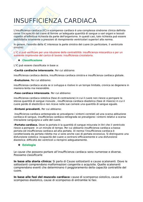 Insufficienza Cardiaca