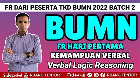 Part Tkd Bumn Soal Fr Tkd Bumn Hari Pertama Kemampuan