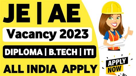 Je Ae Vacancy Diploma B Tech Iti Pass Jobs All India Apply