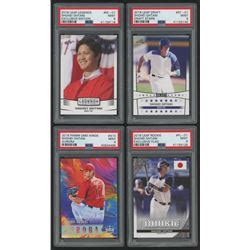 Lot of (4) PSA Graded 9 Shohei Ohtani Baseball Cards with 2018 Leaf ...