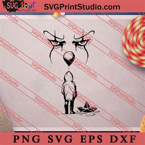 IT Movie Halloween SVG PNG EPS DXF Silhouette Cut Files