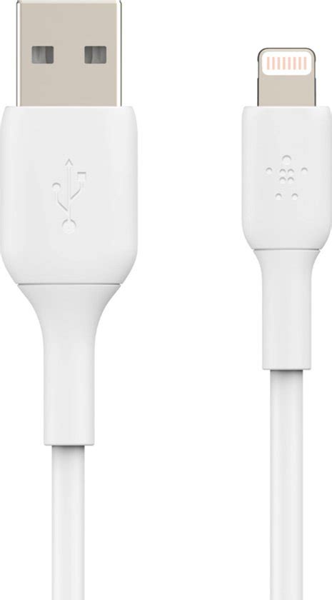 Belkin Mixit Apple Lightning Naar Usb Kabel Meter Wit Bol